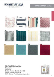 SOMMARUGA PRESINE FANTASY SET 3PZ 18X18 PR.FANTASY.3PZ IN COTONE