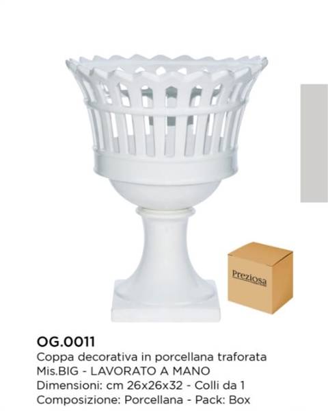 PREZIOSA COPPA PORCELLANA A MANO 0011 