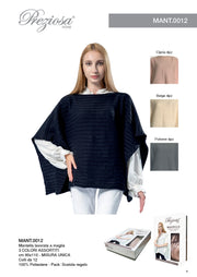 PREZIOSA MANTELLA 95X110 LAVAR A MAGLIA