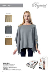 PREZIOSA MANTELLA 95X116 LAVAR A MAGLIA 