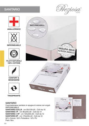 PREZIOSA COPRIMATERASSO SANITARIO 1P SANITARIO.1P