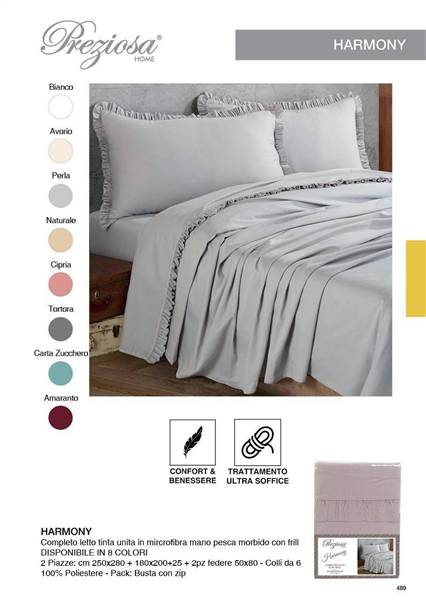 PREZIOSA COMPLETO LETTO HARMONY 2P CIPRI A