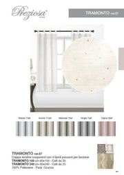 PREZIOSA COPPIA TENDINE 60X150 TRAM D.87 TRAMONTO 150 VAR.87