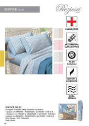 PREZIOSA COMPLETO LETTO FLANELLA 1P D23 SOFFICE.1P.D23