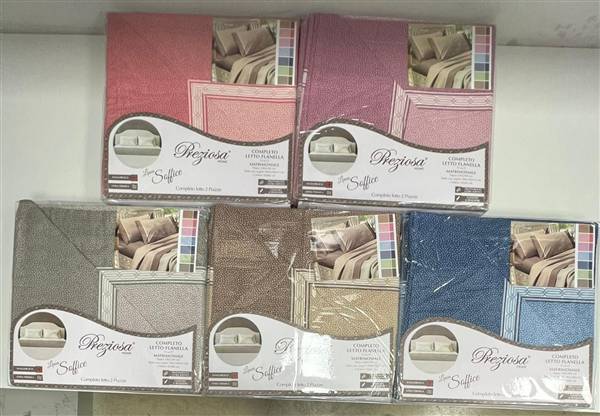 PREZIOSA COMPLETO LETTO FLANELLA 2P D26 SOFFICE.2P.D26