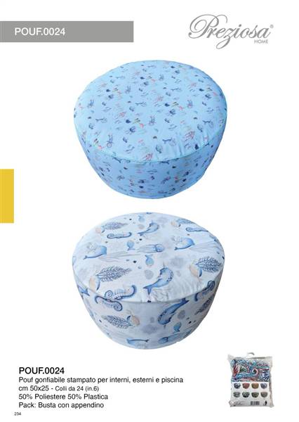PREZIOSA POUF GONFIABILE 50X25 ART.0024 