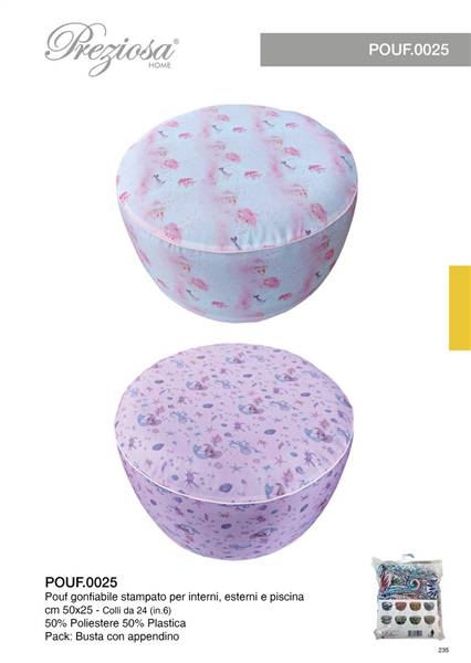 PREZIOSA POUF GONFIABILE 50X25 ART.0025 
