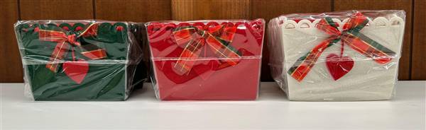 SOMMARUGA LAVETTA IN CESTINO 4PZ XMAS ART.24235