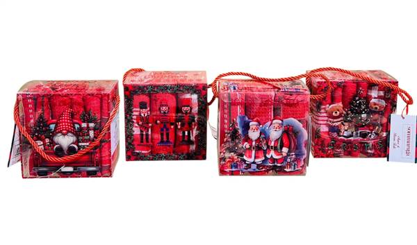 SOMMARUGA SET 3 STROFINACCI 45X65 XMAS NIDO D'APE ART.24236