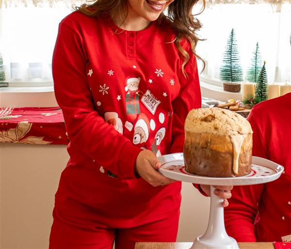 SOMMARUGA PIGIAMA DONNA NATALE PG132D2D CALDO COTONE