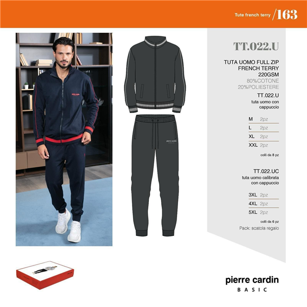 PIERRE CARDIN TUTA UOMO TT.022.U 
