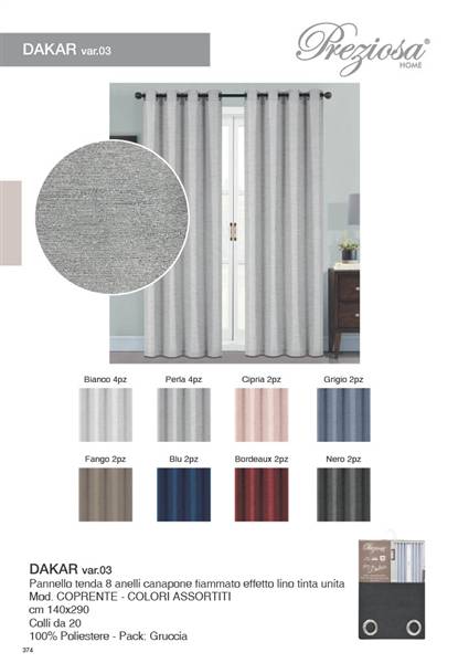 PREZIOSA PANNELLO TEND 140X290 BIAN. D03 CANAPONE BIANCO