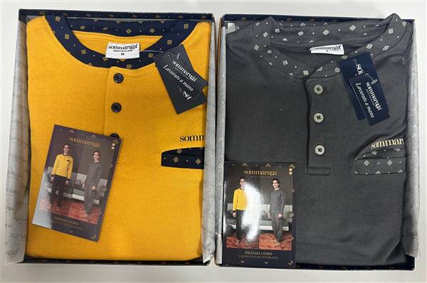 SOMMARUGA PIGIAMA UOMO CALDO COTONE INTERLOCK PC.208.U
