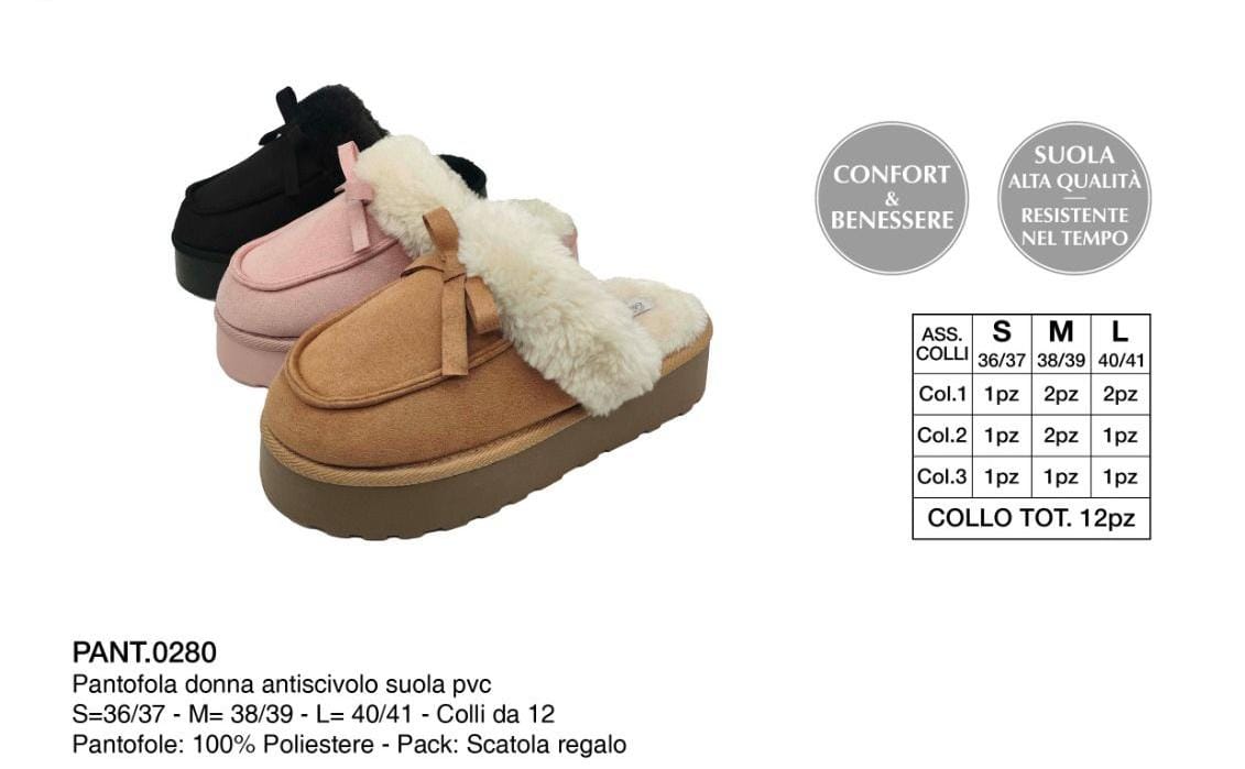 PREZIOSA PANTOFOLE DONNA PANT.0280