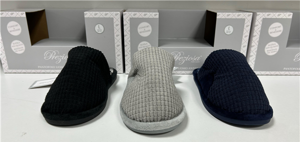 PREZIOSA PANTOFOLE UOMO PANT.0287 ANTISCIVOLO SUOLA TPR