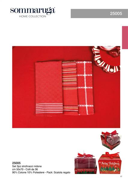 SOMMARUGA STROFINACCI 3PZ NIDONE XMAS ART.25005