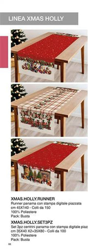 PREZIOSA RUNNER HOLLY XMAS XMAS.HOLLY.RUNNER