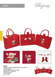 PREZIOSA PLAID CORAL C/BORSA XMAS 25022 CON RETRO IN SHERPA