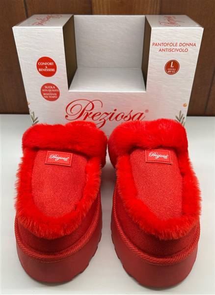 PREZIOSA PANTOFOLE DONNA XMAS PANT.25045 