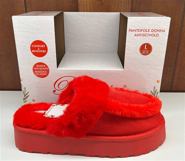 PREZIOSA PANTOFOLE DONNA XMAS PANT.25045 