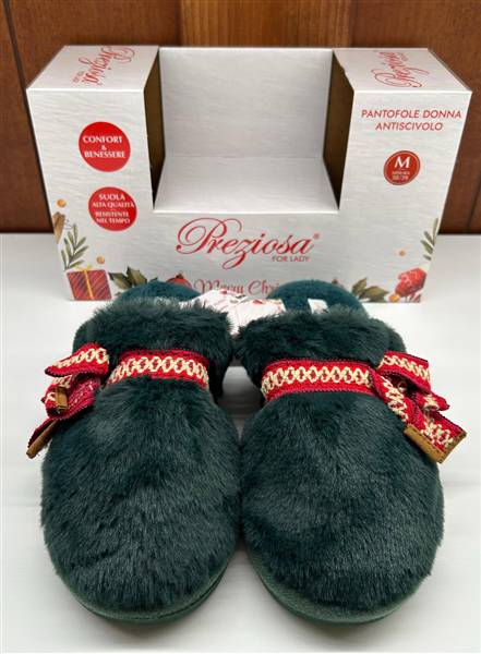 PREZIOSA PANTOFOLE DONNA XMAS PANT.25047 