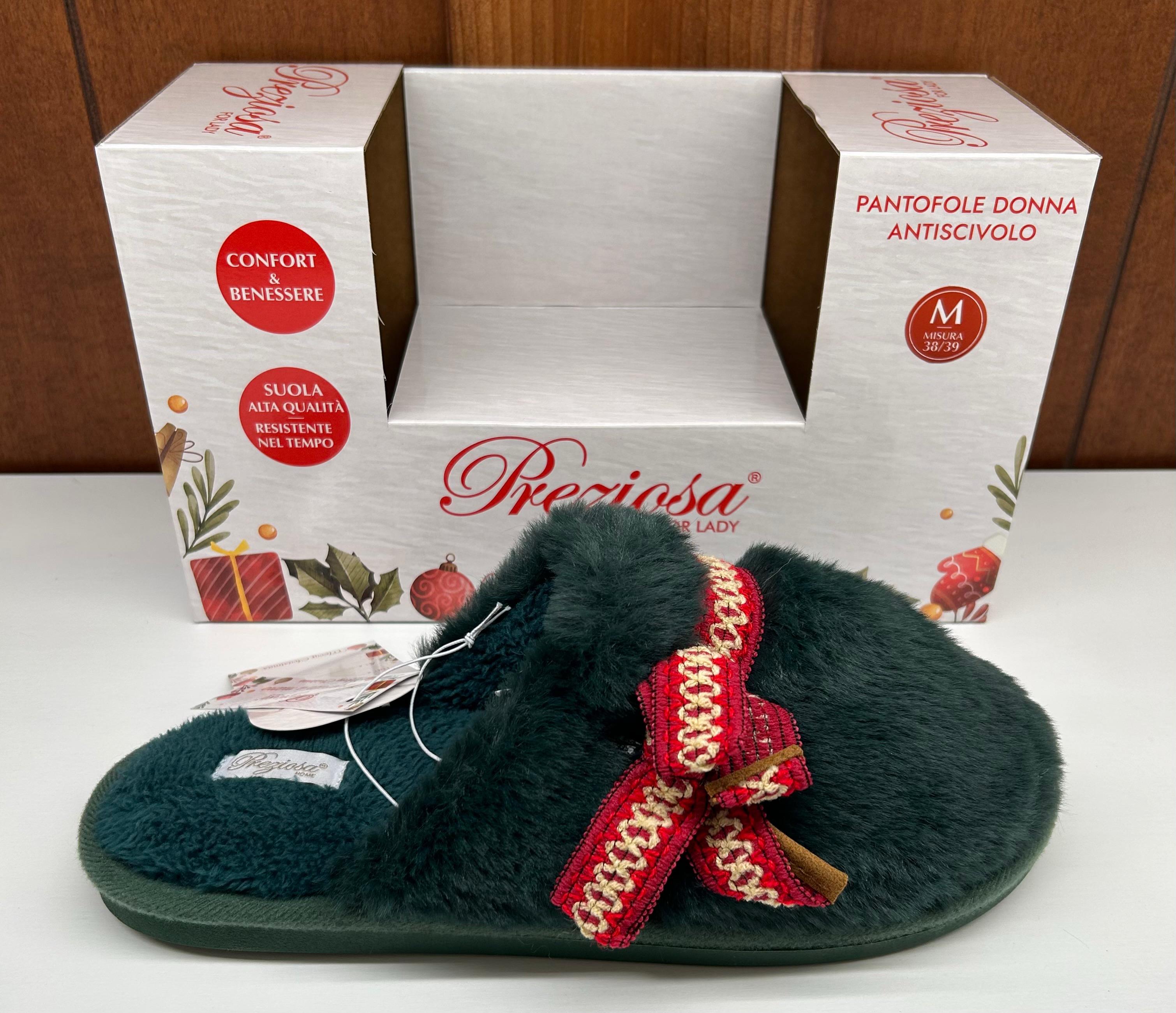 PREZIOSA PANTOFOLE DONNA XMAS PANT.25047