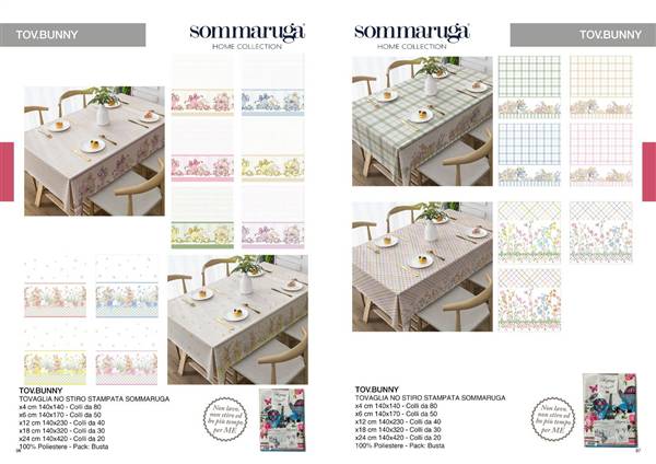 SOMMARUGA TOVAGLIA BUNNY X12 NO STIRO TOV.BUNNYX12