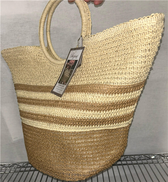 PREZIOSA BORSA MARE PAGLIA MR0042D2 53X36X19