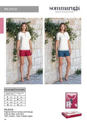 SOMMARUGA PIGIAMA DONNA CORTO PG.272.DMM IN JERSEY