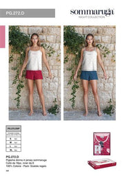 SOMMARUGA PIGIAMA DONNA CORTO PG.272.DSP SPALLINA STRETTA