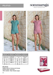 SOMMARUGA PIGIAMA DONNA CORTO PG.273.DMM 