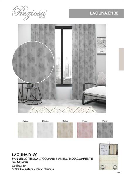 PREZIOSA PANNELLO TENDA 140X290 8AN D130 