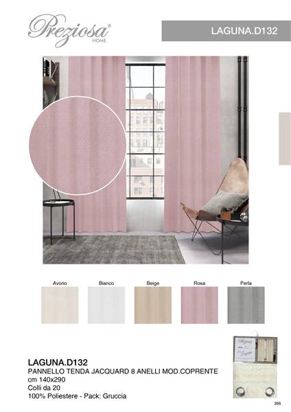 PREZIOSA PANNELLO TENDA 140X290 8AN D132 