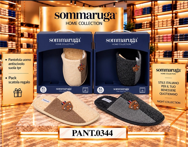 SOMMARUGA PANTOFOLA UOMO PANT.0344 