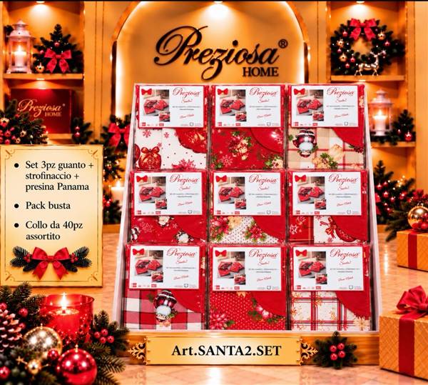 PREZIOSA GUANTO+STROF+PRESINA SANTA2.SET 