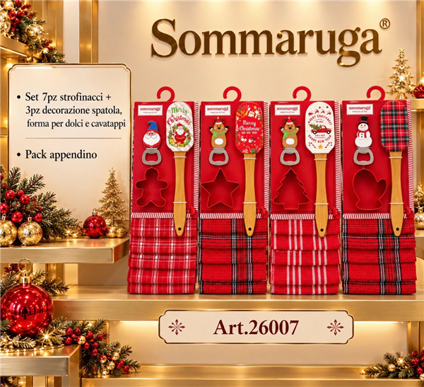 SOMMARUGA STROFINACCIO 4PZ+3REGALO XMAS ART.26007