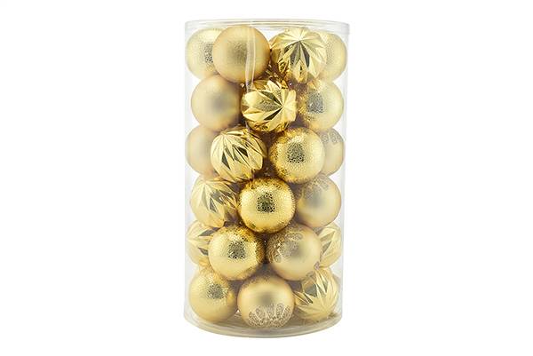 PARTENOPE SET 41PZ SFERE 6CM ORO 
