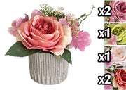 VEA VASO ROSA E ORTENSIE 24CM ELI59876 