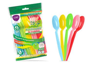 CLENDY CUCCHIAI RIUTILIZZABILI 25PZ ARCOBALENO