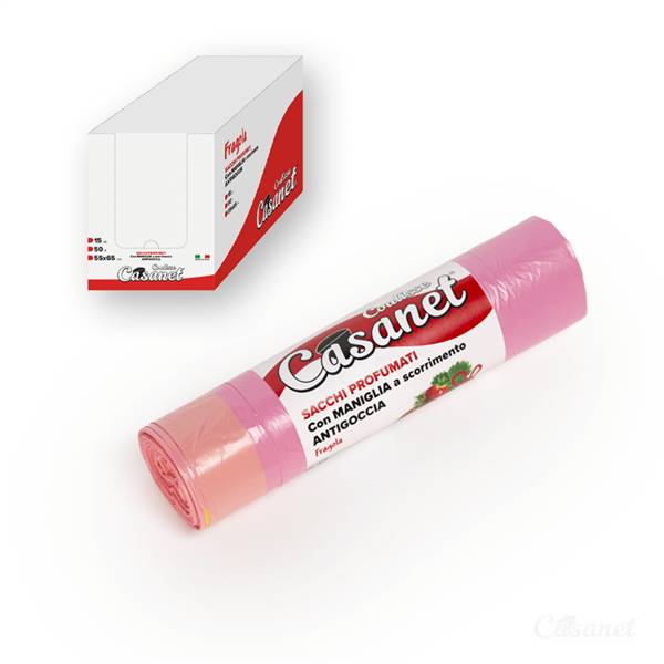 CASANET SACCO PROF FRAGOLA 55X65 15PZ 