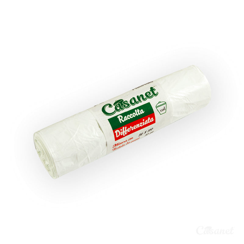 CASANET SACCO 72X110 ROTOLO 10PZ BIANCO