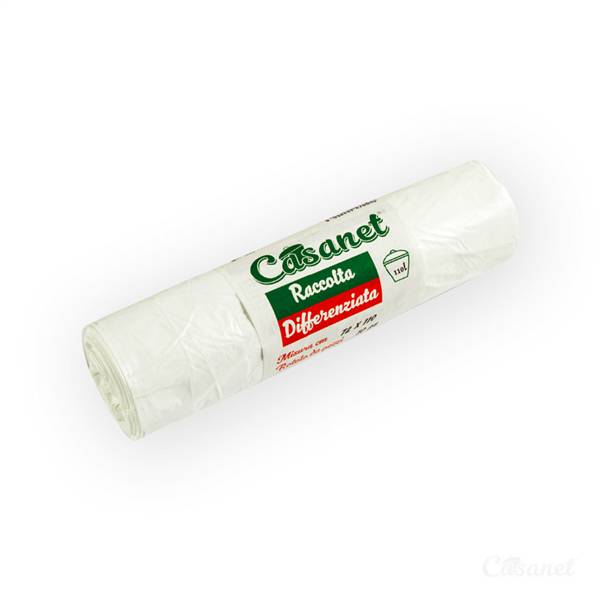 CASANET SACCO 72X110 ROTOLO 10PZ BIANCO 