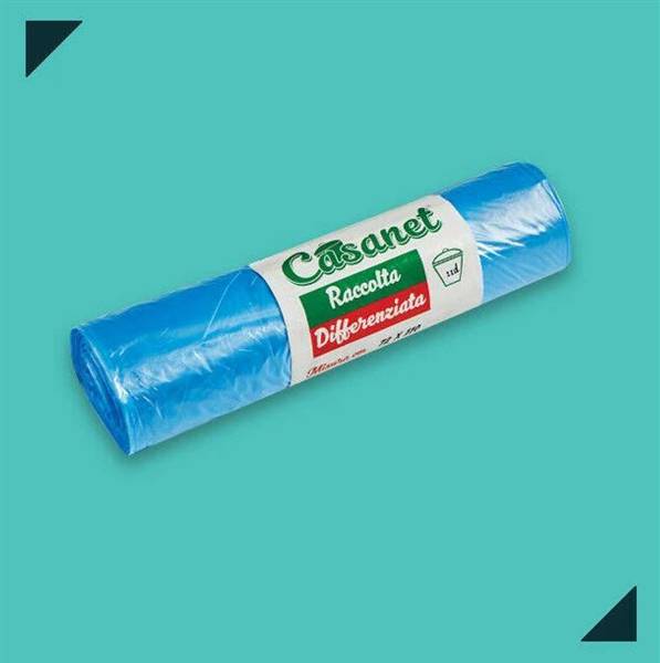CASANET SACCO 72X110 ROTOLO 10PZ AZZURRO 