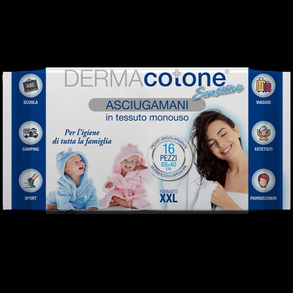 DERMACOTONE ASCIUGAMANI M/USO 68X40 16PZ 