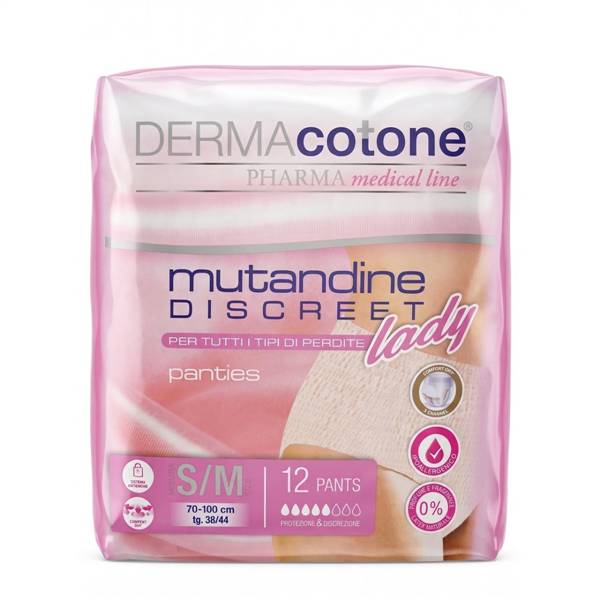 DERMACOTONE ADULT PANTS LADY 12PZ TGS-M 