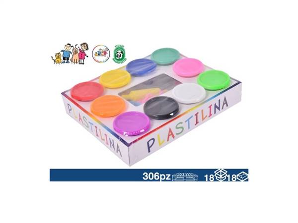 EOL PLASTILINA BARATTOLO 1000GR + FORMIN 