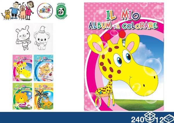 EOL ALBUM DA COLORARE A4 16FF 