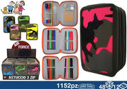 EOL ASTUCCIO 3 ZIP MILITARE COLOR 