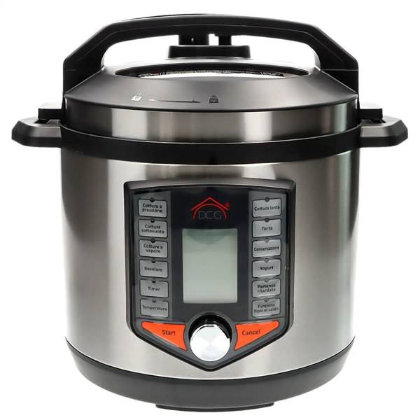DCG PENTOLA A PRESSIONE ELETTRICA 6LT PP1001