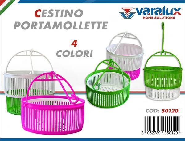 VARALUX CESTINO PORTA MOLLETTE TONDO 